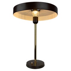 1 of 8 Brown and Gold Table Lamp Timor 69 by Louis Kalff for Philips, 1970