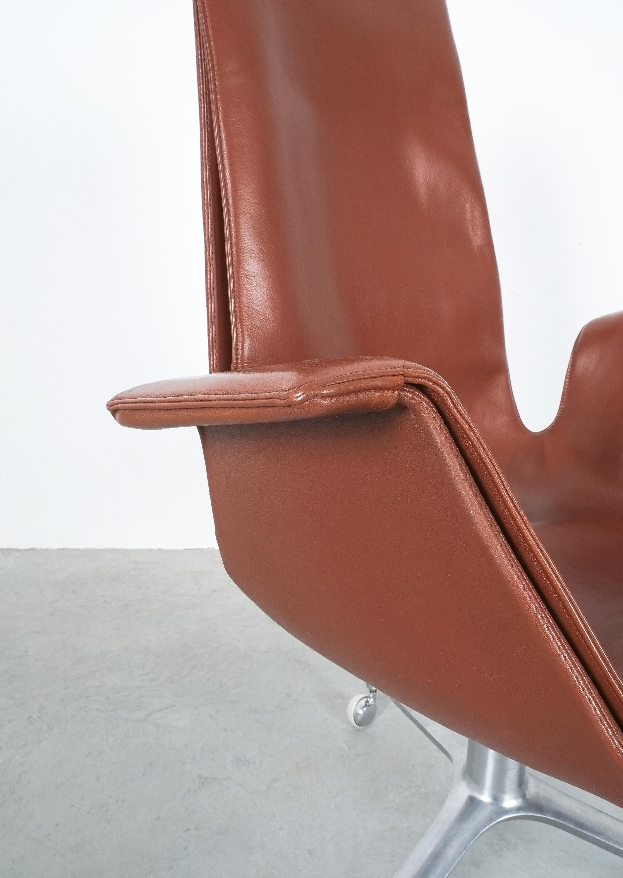 Aluminum Swivel Tulip Chair by Preben Fabricius & Jørgen Kastholm for Kill International