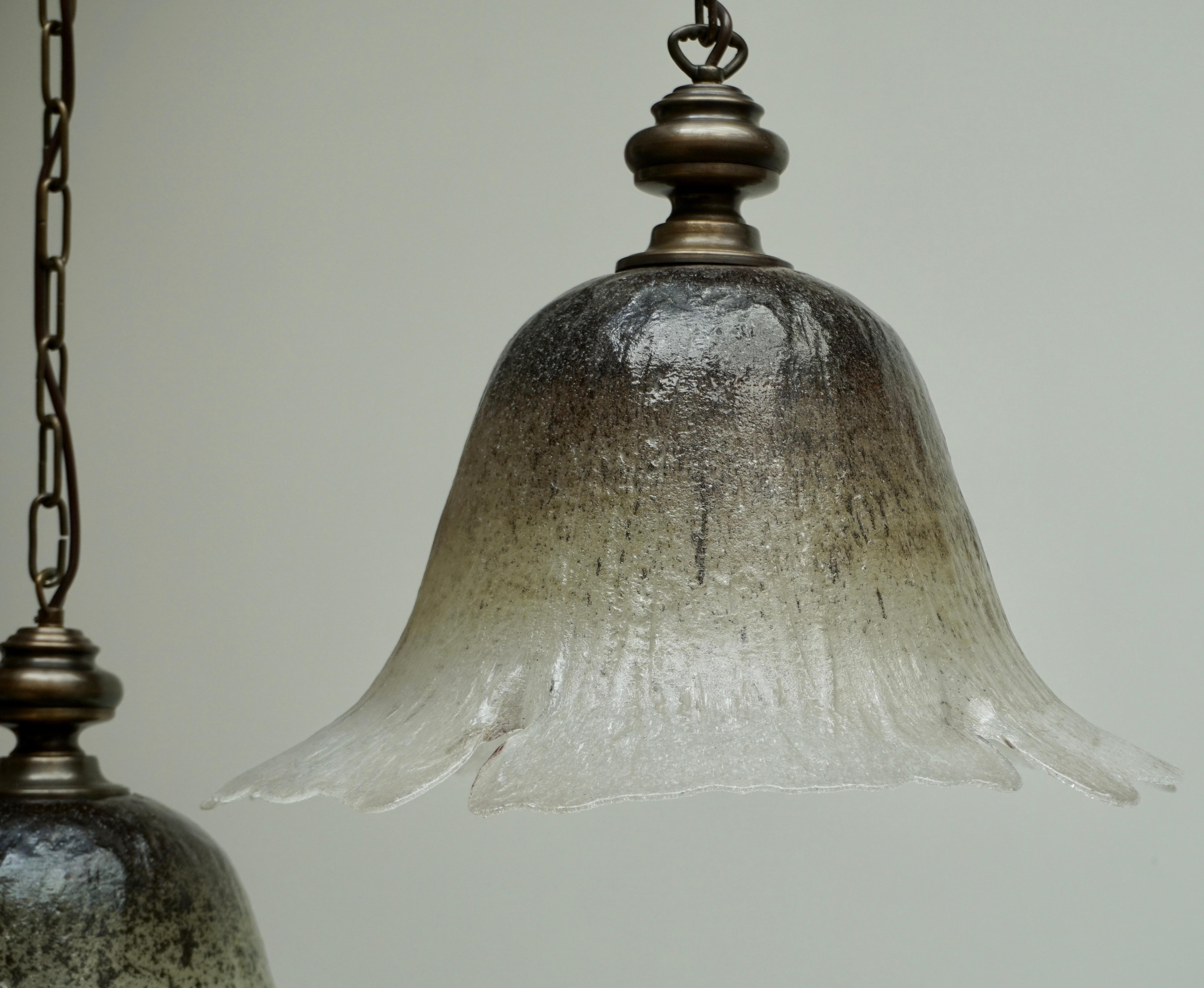 One of Six Italian Murano Glass Pendant Lights For Sale 1