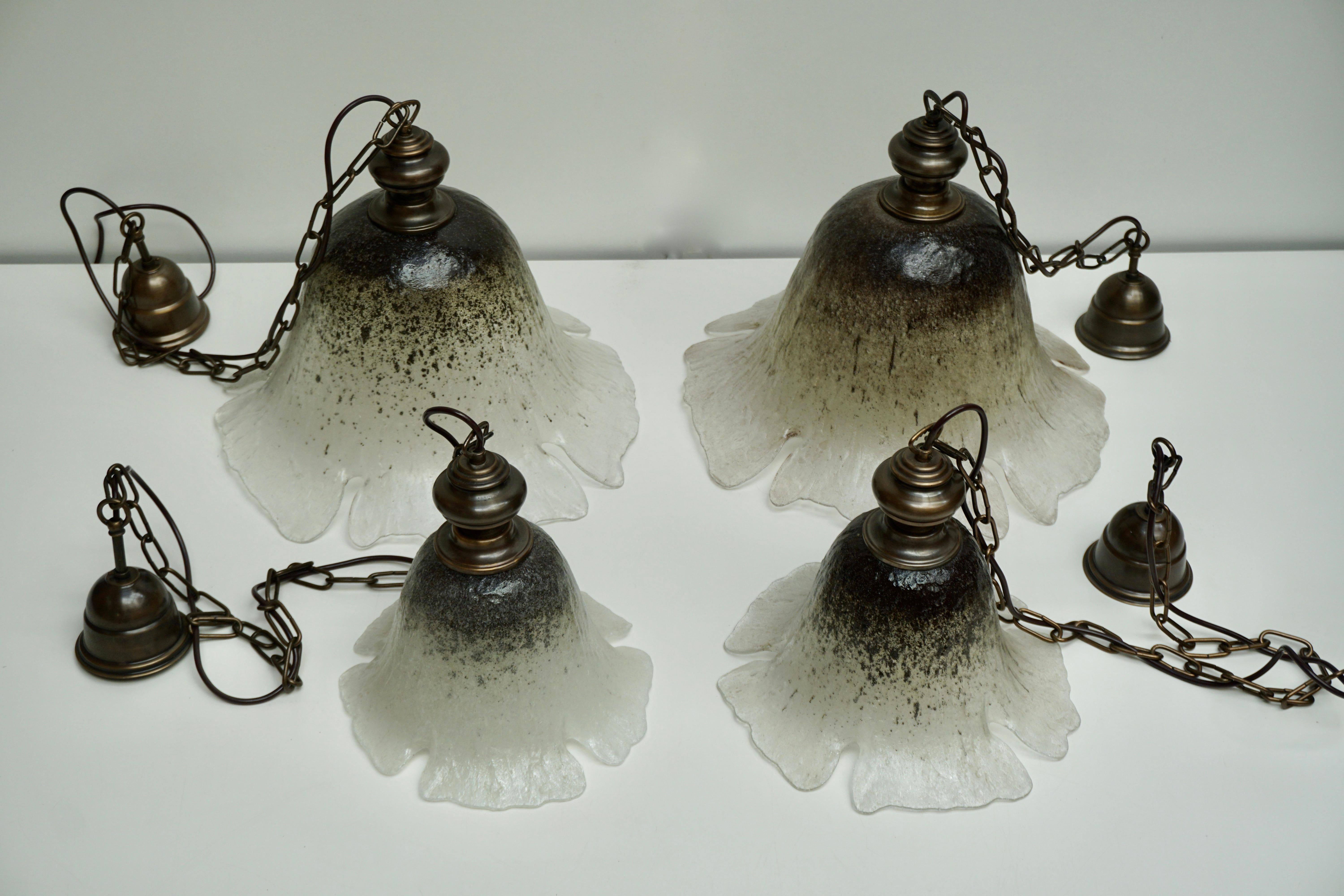 One of Six Italian Murano Glass Pendant Lights For Sale 6