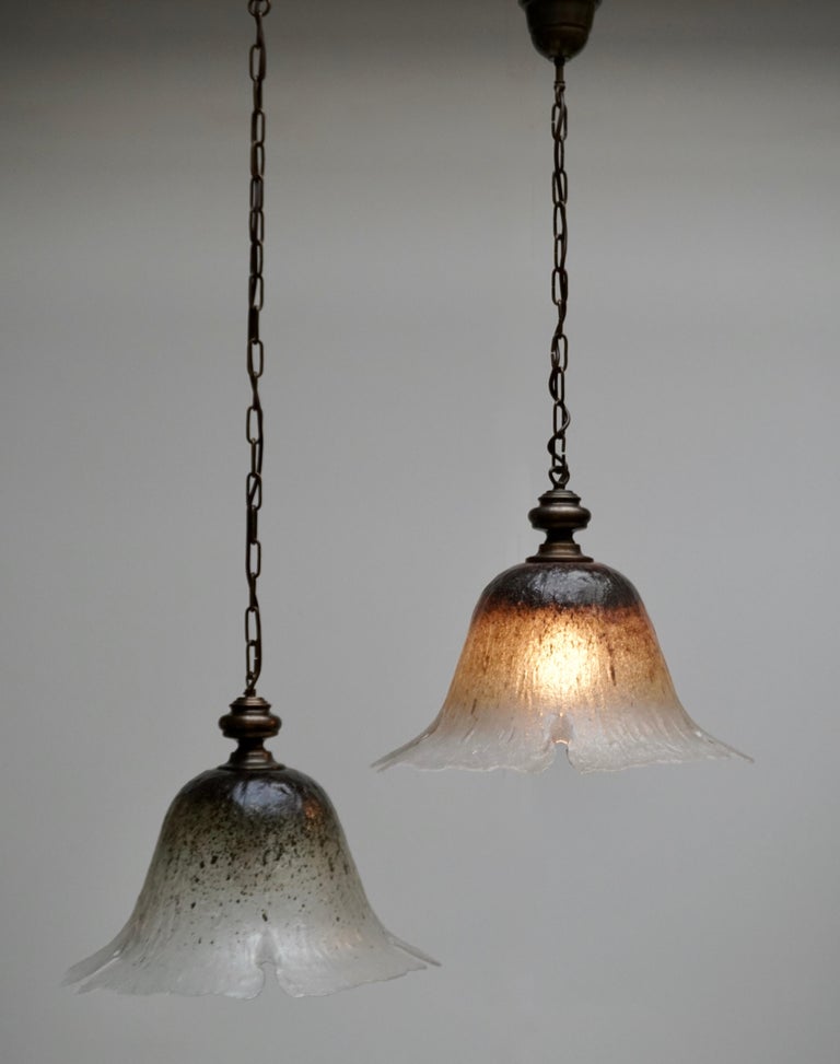 One of Six Italian Murano Glass Pendant Lights For Sale at 1stDibs