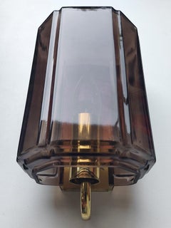 One of German Vintage Blown Glass Sconce Wall Light, 1960s