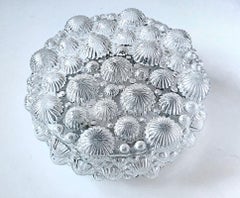 One of German Vintage Glass Ceiling or Wall Light Flushmount, 1960s
