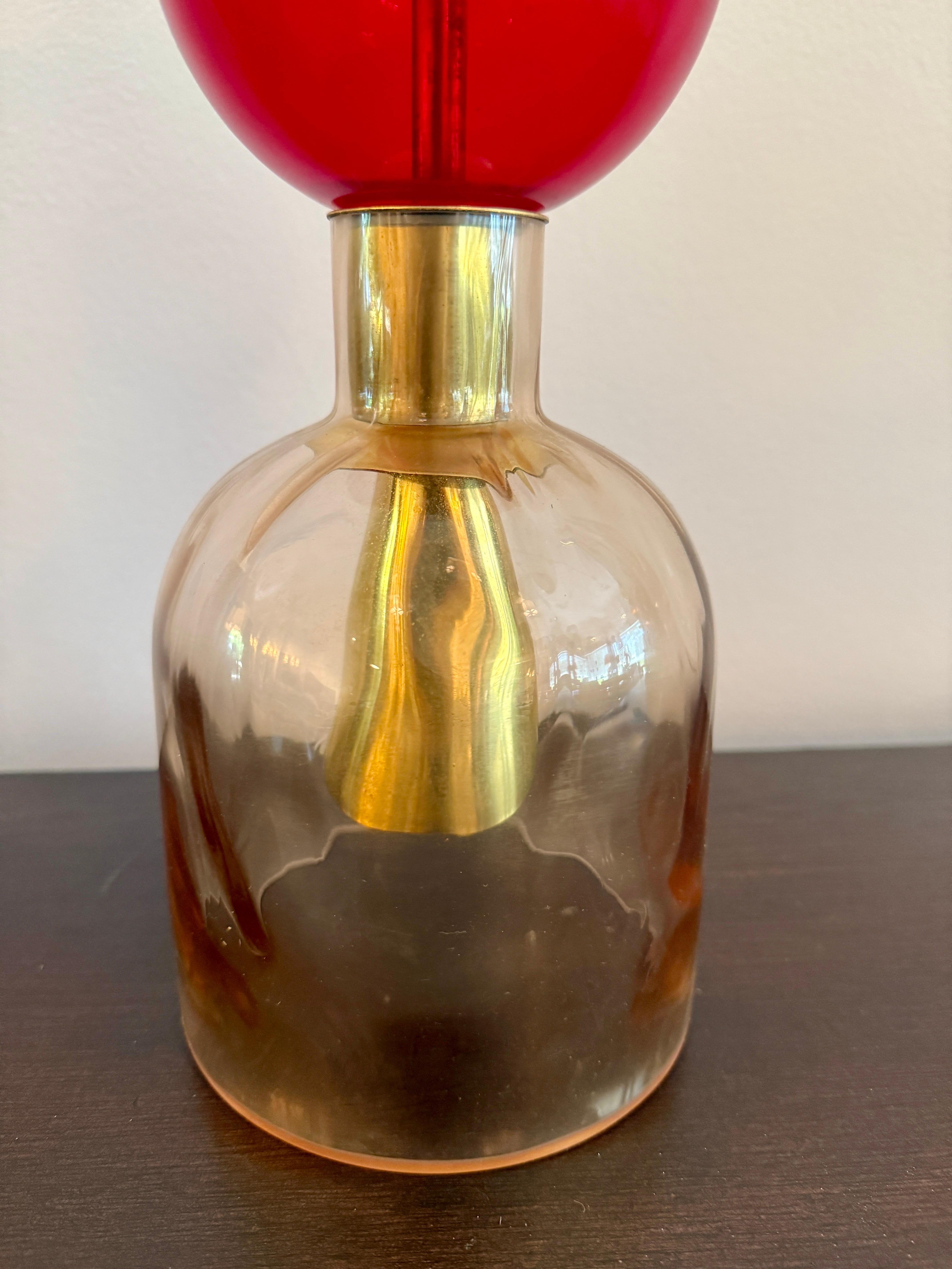 Post-Modern One-of-Kind Murano Pendant Light Fixture For Sale