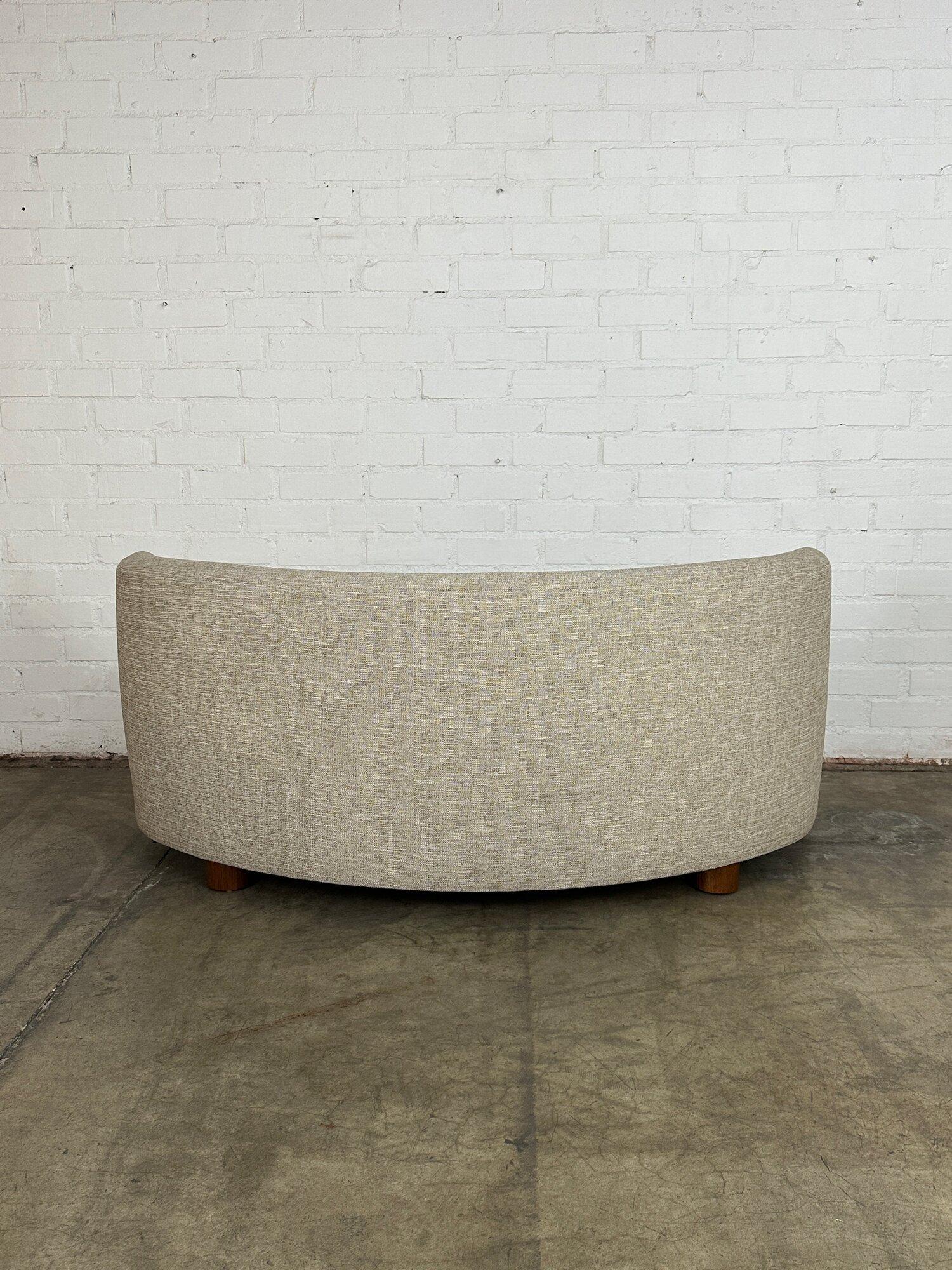 One of One Handcrafted Kidney Sofa 2