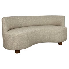 Used One of One Handcrafted Kidney Sofa