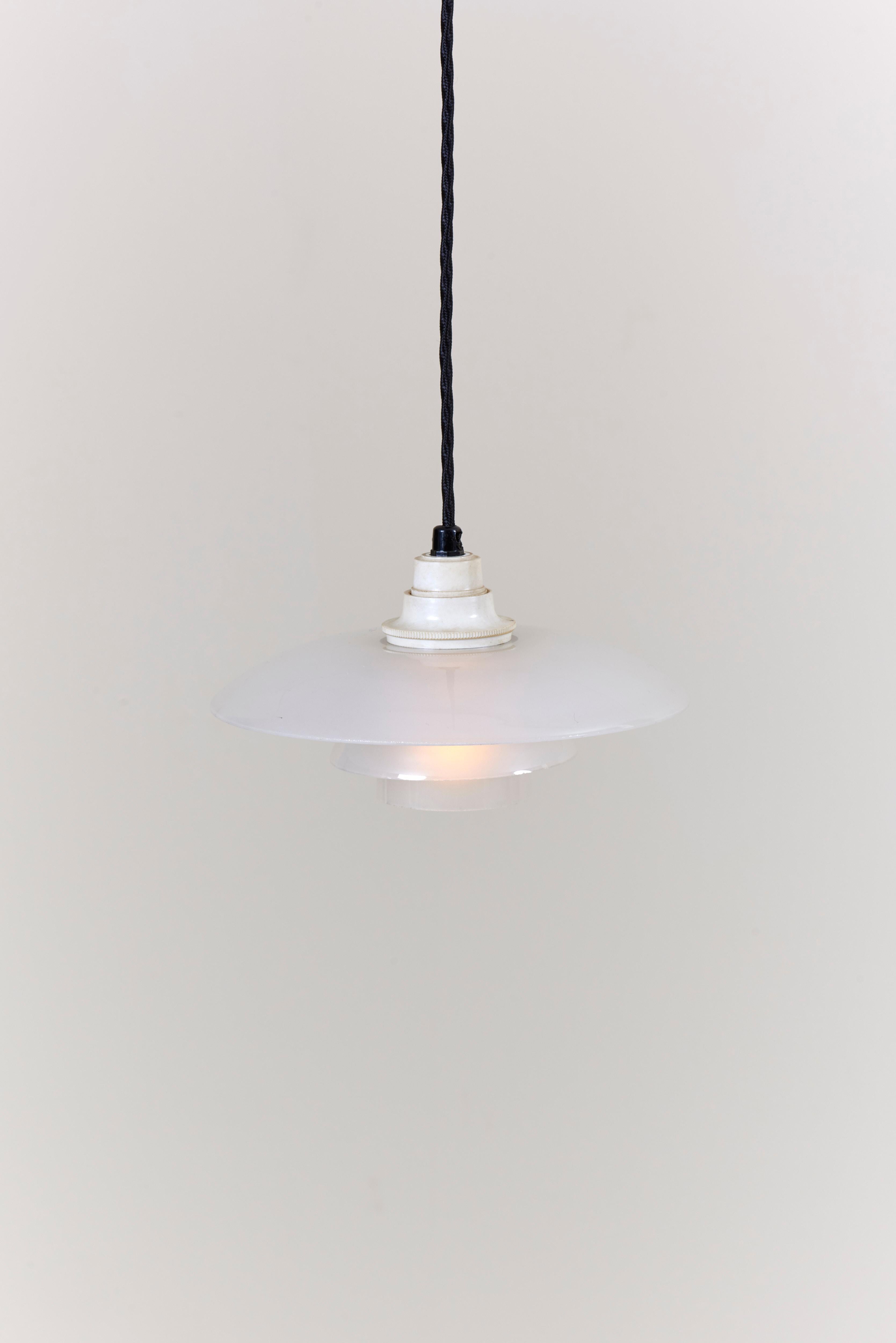 20th Century One of Two early Poul Henningsen PH 1-/1 pendant Lamps for Louis Poulsen