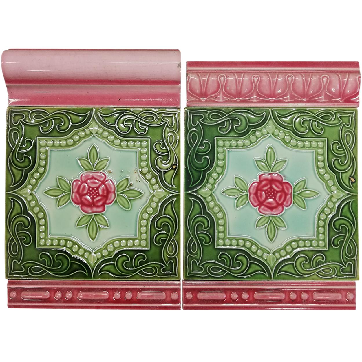 One of the 20 Glazed Relief Tiles, S.A. Produits Ceramiques De La Dyle, 1930 In Good Condition In Rijssen, NL