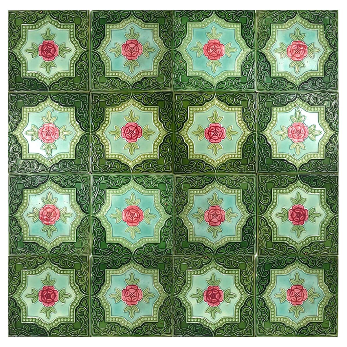 One of the 20 Glazed Relief Tiles, S.A. Produits Ceramiques De La Dyle, 1930