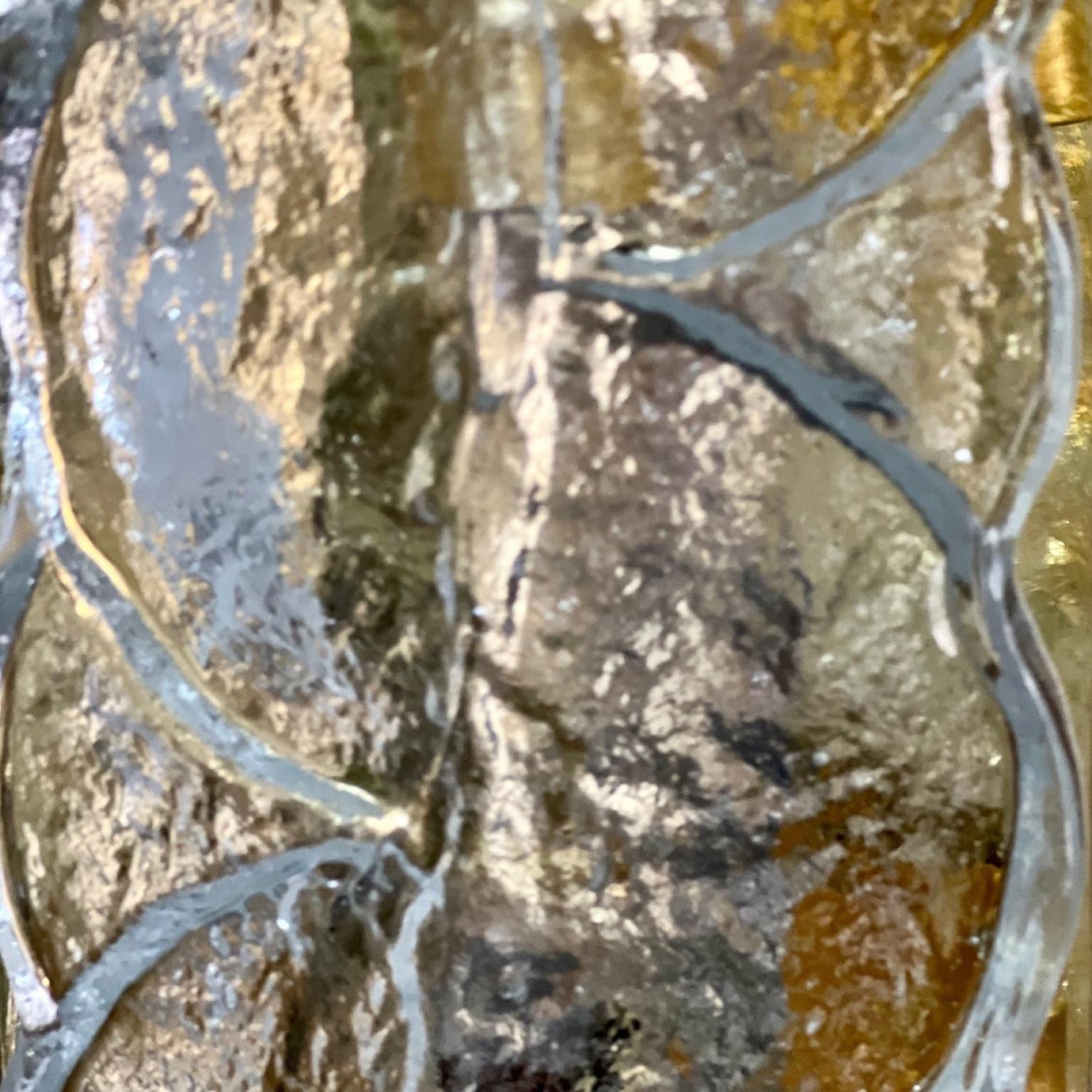 Uno de los Cuatro Pares de Apliques de Cristal Transparente Remolino de Cítricos de J.T. Kalmar en Bueno estado para la venta en Rijssen, NL