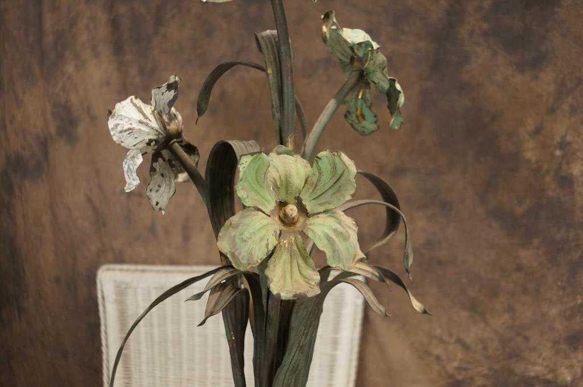 Planta de hierro Antique French  Centro de mesa escultórico, hacia 1880 Francés en venta