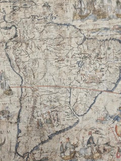 One of the most influential maps of America ever made, 17th Century Willem Blaeu