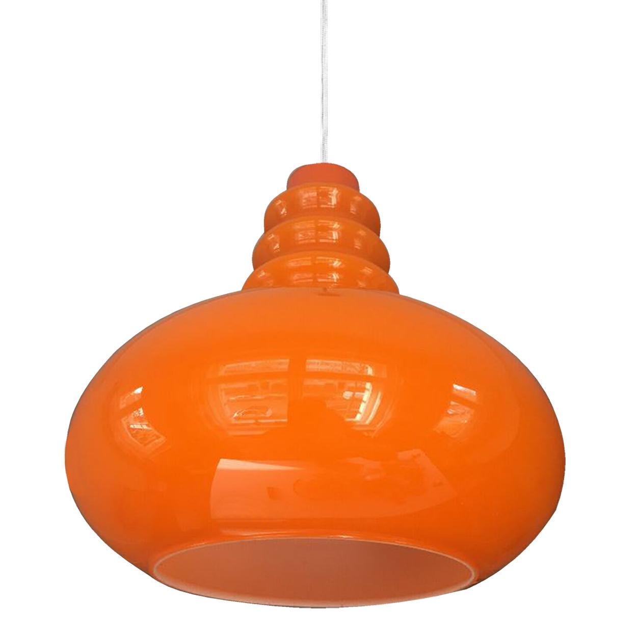 One of the Six Peill Putzler Pendant Lights, 1970s 1