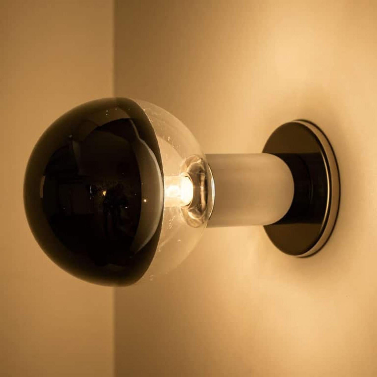 L'une des six lampes murales/appliques à encastrer de Motoko Ishii pour Staff, années 1970 en vente 3