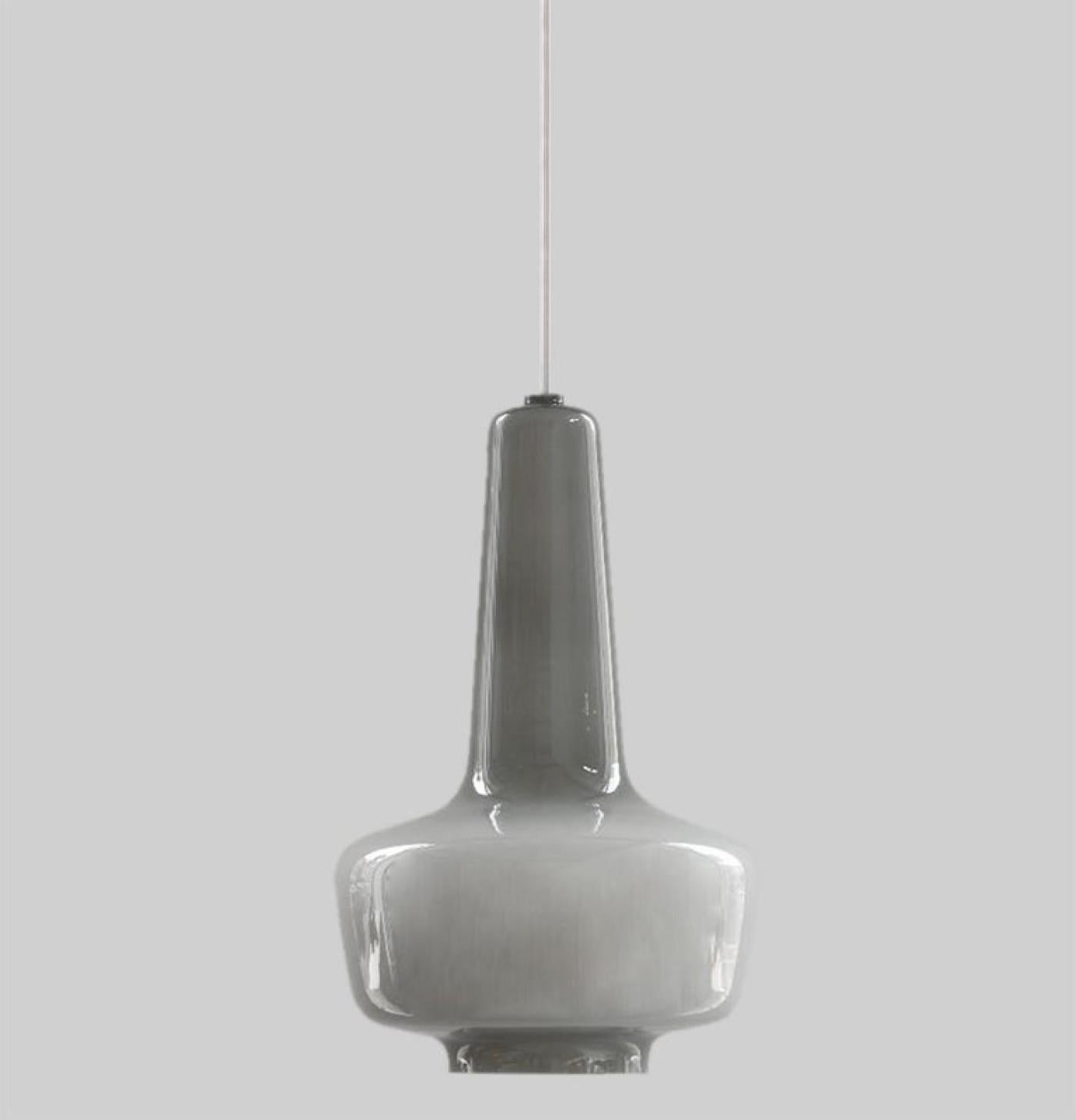 One of the Three Fog & Mørup Holmegaard Pendant Lights, 1960 For Sale 2