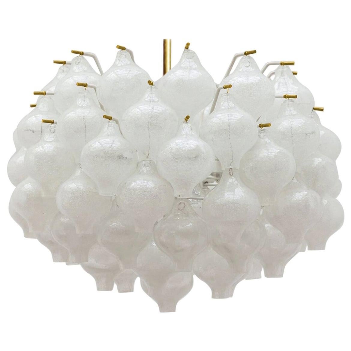 One of the Two Exceptional Large Kalmar 'Tulipan' Light Fixtures, 1960s