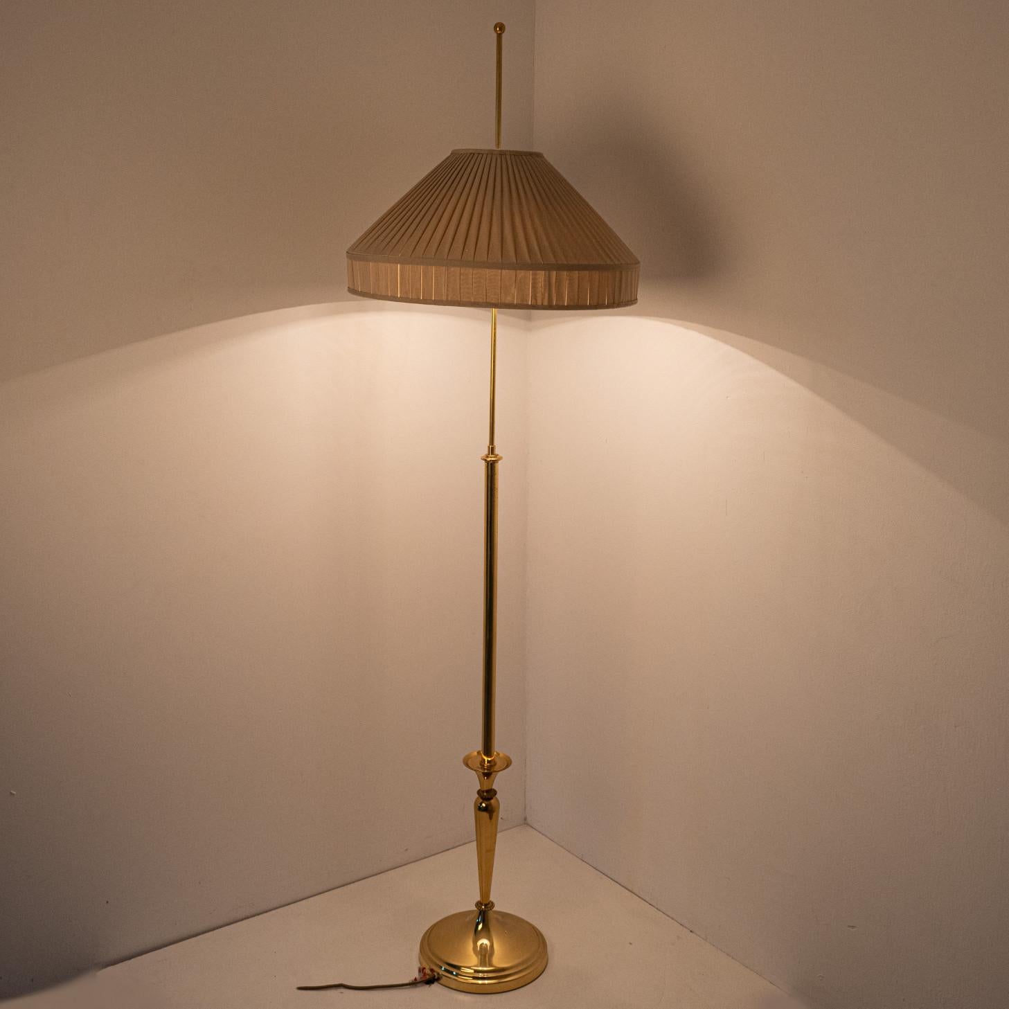 Brass One of the Two Floor Lamps With Modern twist , Germany, 1960 For Sale