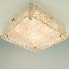 Uno de los dos empotrables de cristal de roca de Kaiser Leuchten, década de 1970