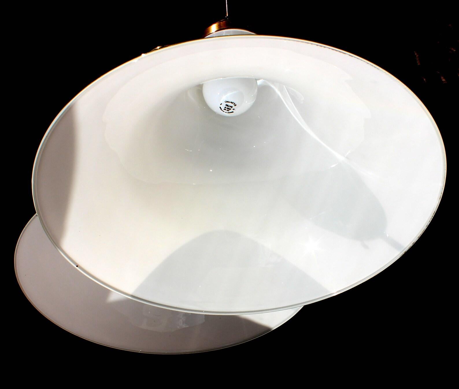 Mid-20th Century One of Two 1920s Repilica Pairs of Tulip Pendant Light Ceiling Lamp, Germany For Sale