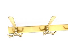 A beautiful Pair "Bauhaus Era" 1950s Minimalist Wall Coat Hook Wardrobe