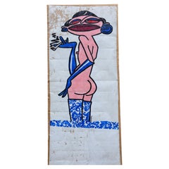One of Three Graces, the Blue Painting