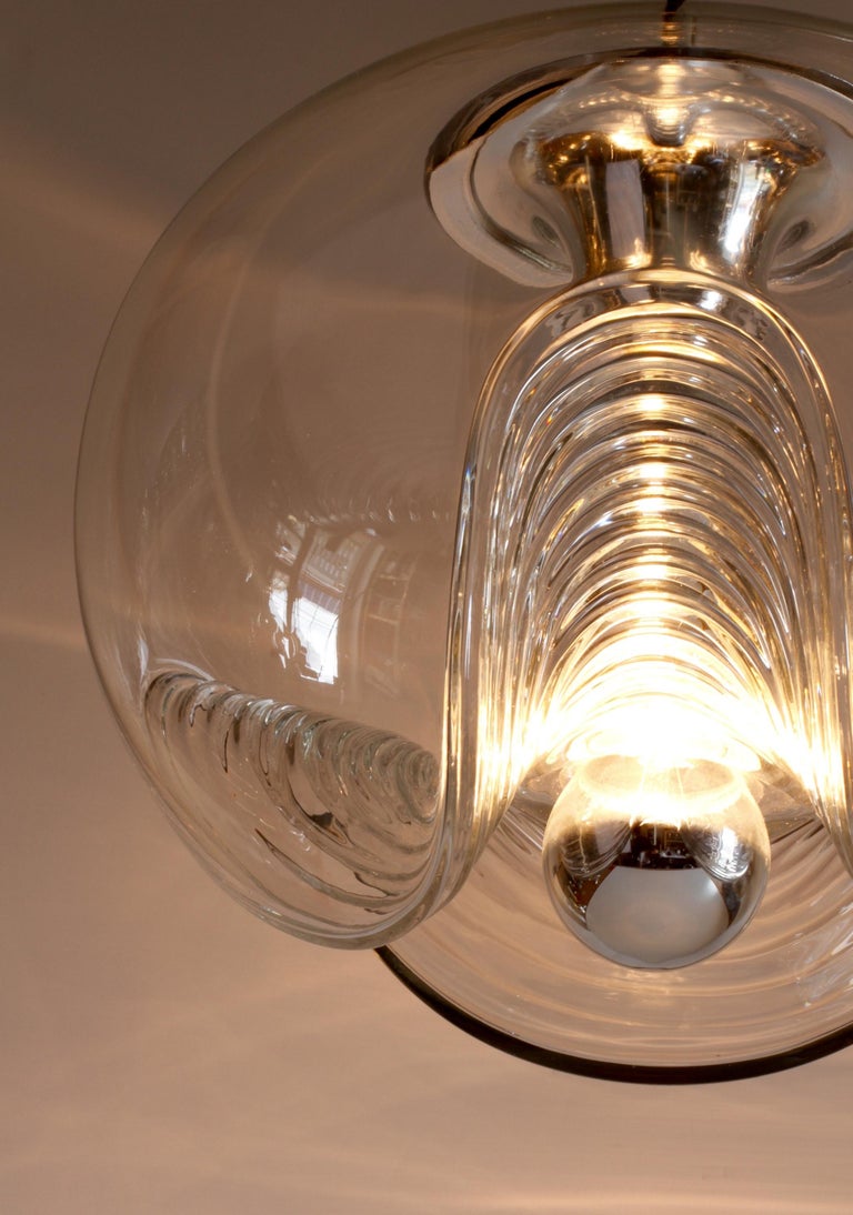 One of Three of Extra Large Biomorphic Pendant Lights for Peill and