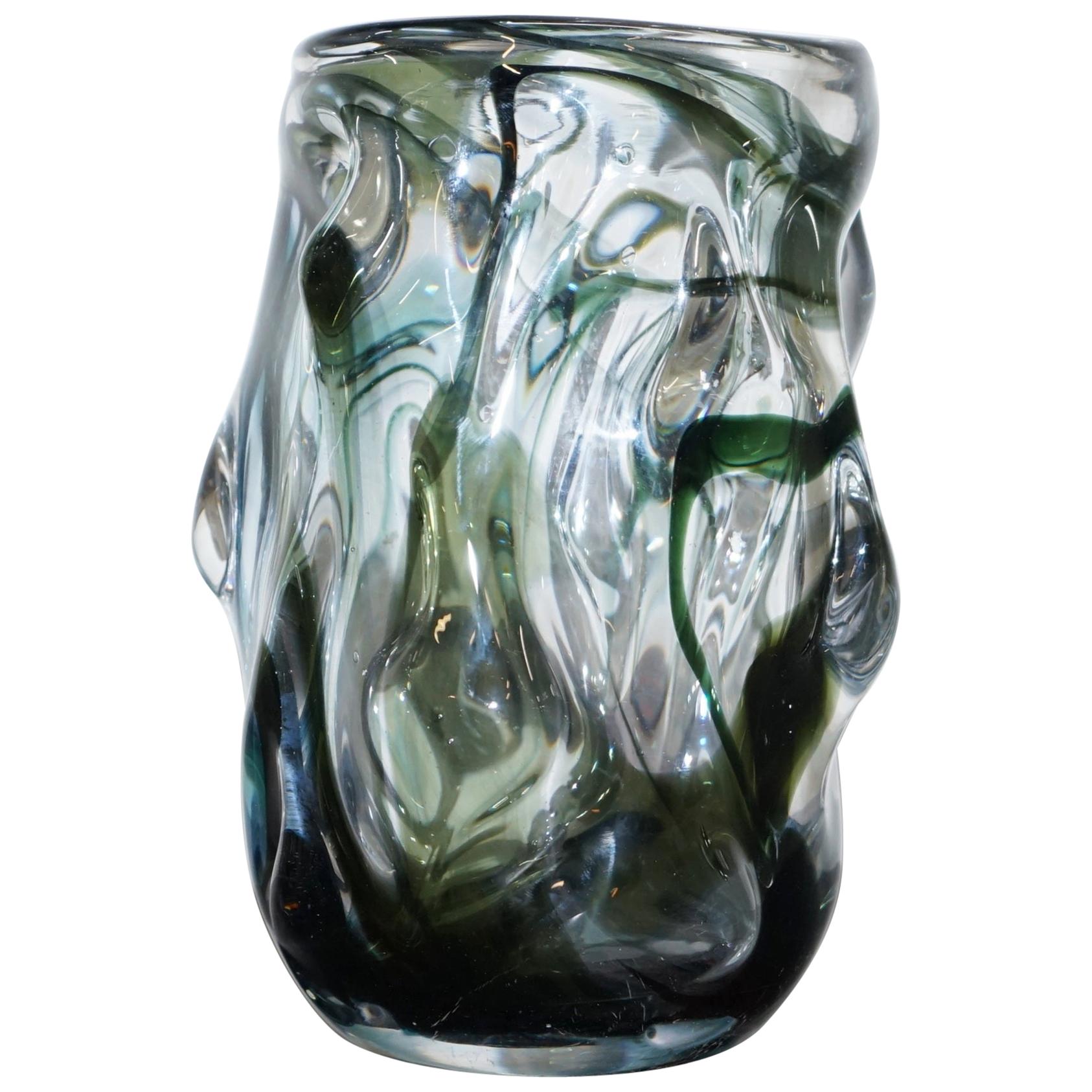 One of Three Stunning Whitefrairs Vases with Ornately Crafted Bodies, Medium