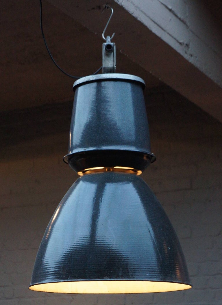 One of Twenty-Four Giant Industrial Lights For Sale 1