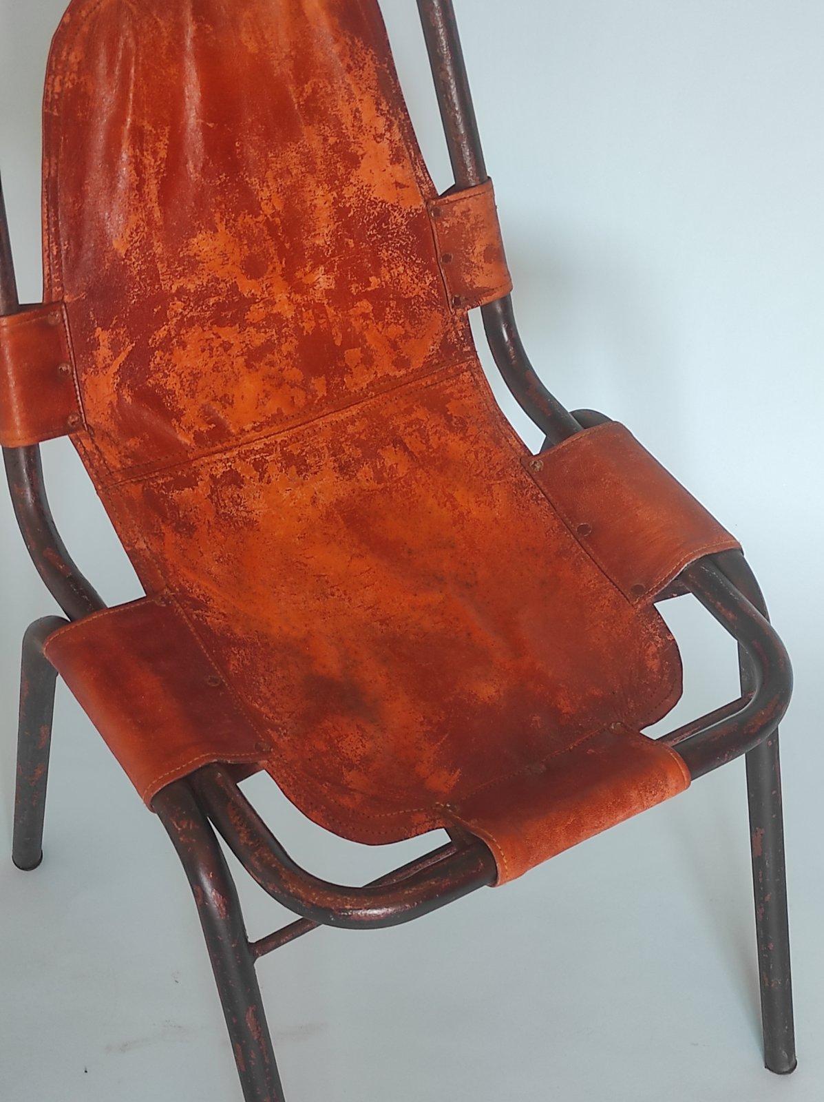 Métal Une de deux chaises DalVera Les Arcs 1960s en vente