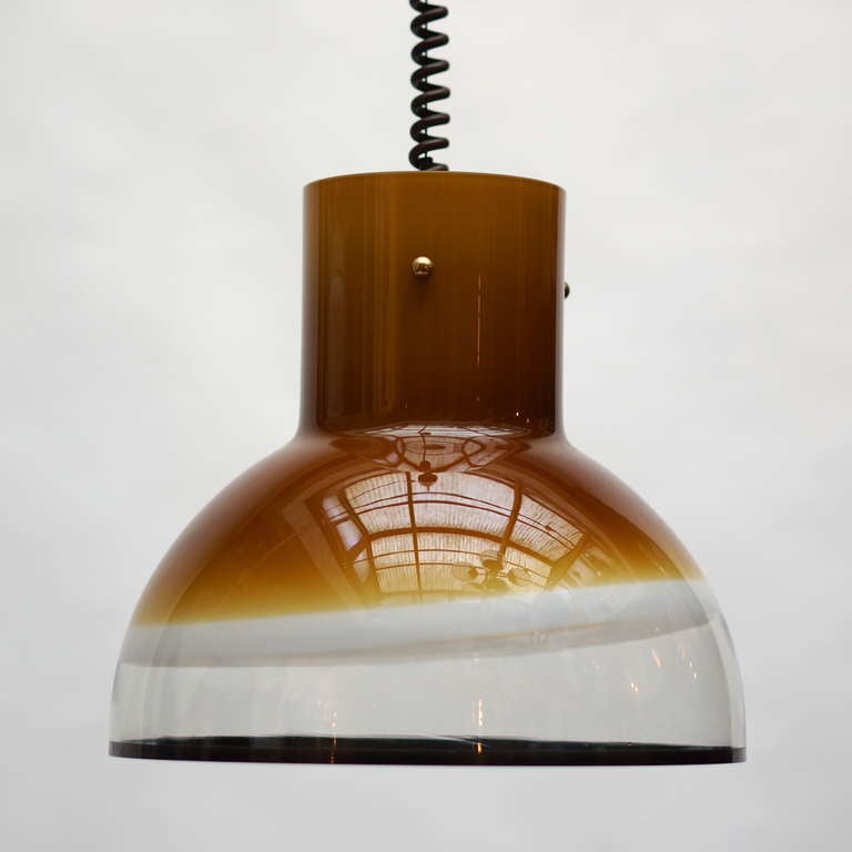 One of Two Italian Murano Glass Pendant Lights 3