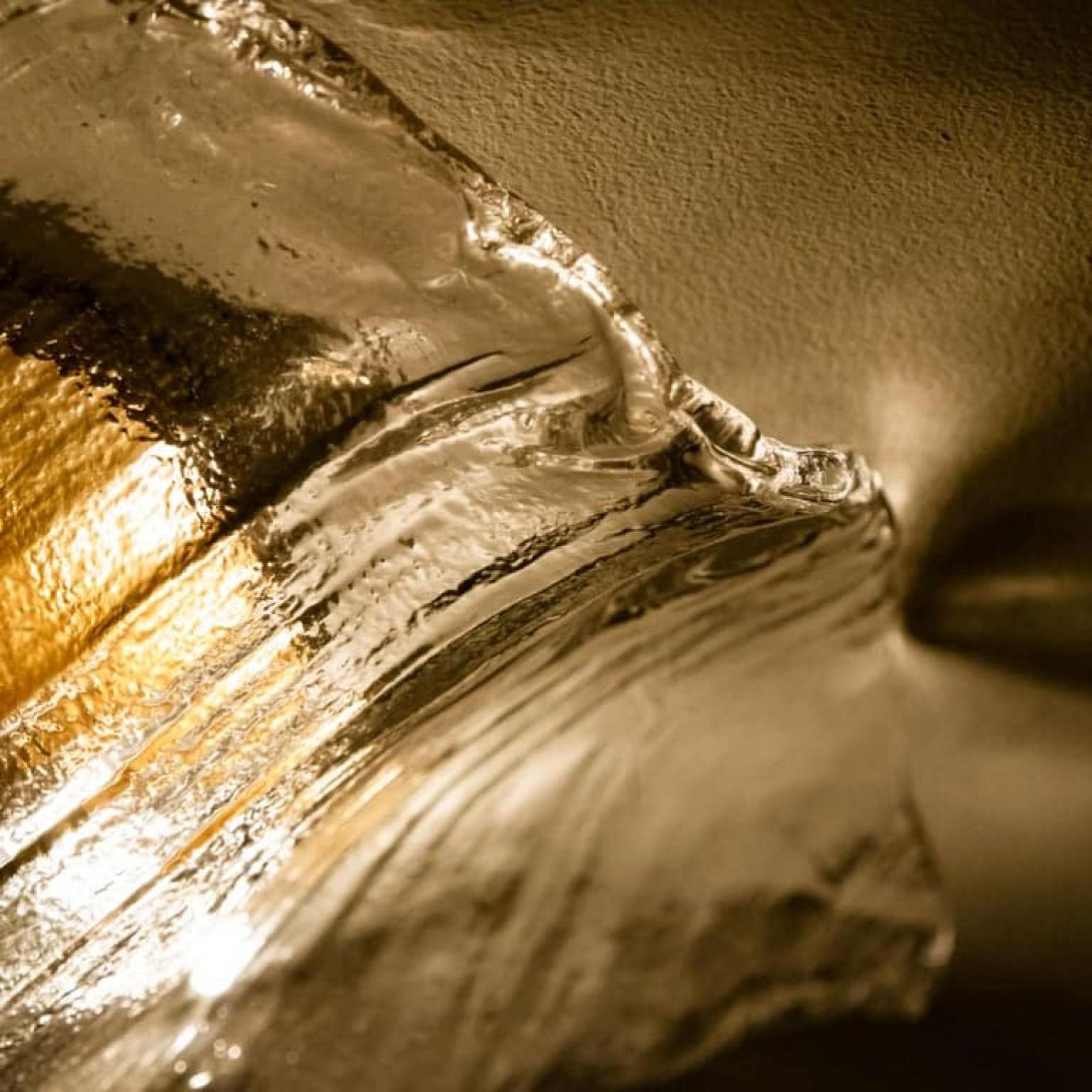 One of Two J.T. Kalmar Franken Brown and Clear Flush Mounts Wall Lights, 1960 For Sale 2