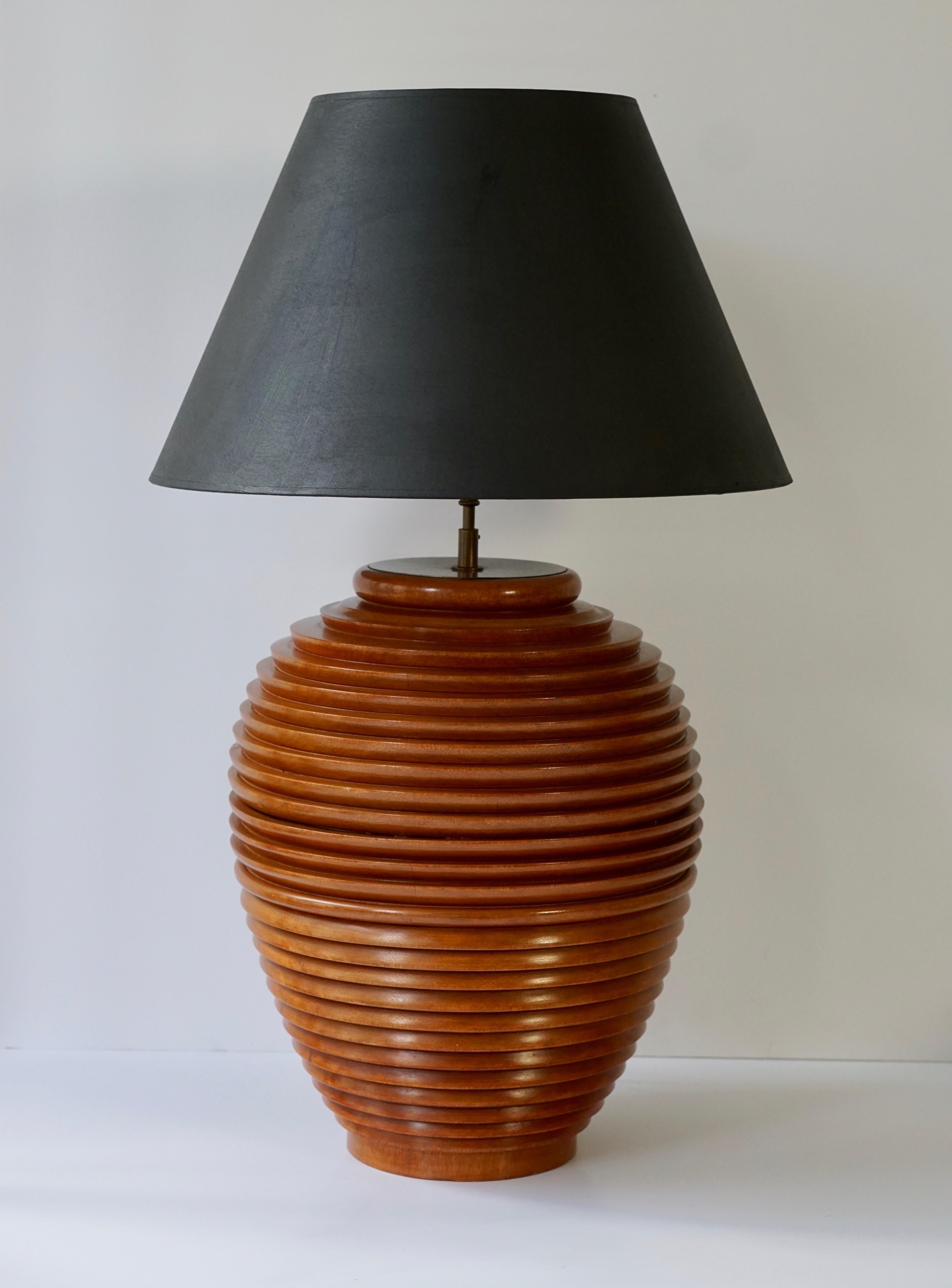 One Large Wooden Table or Floor Lamp, Birma For Sale 6