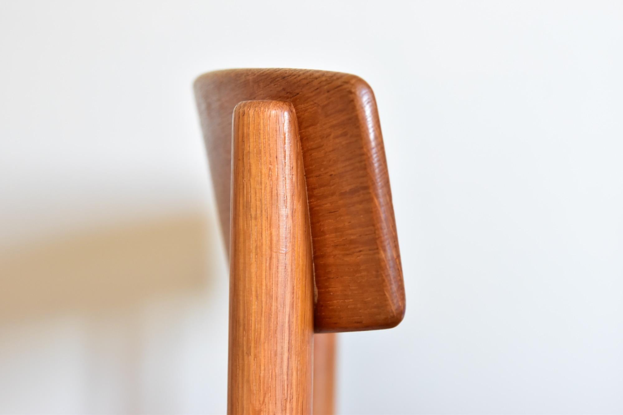 Papercord One of Two Vintage Oak Børge Mogensen Chair J39 Produced by FDB Møbler, Denmark