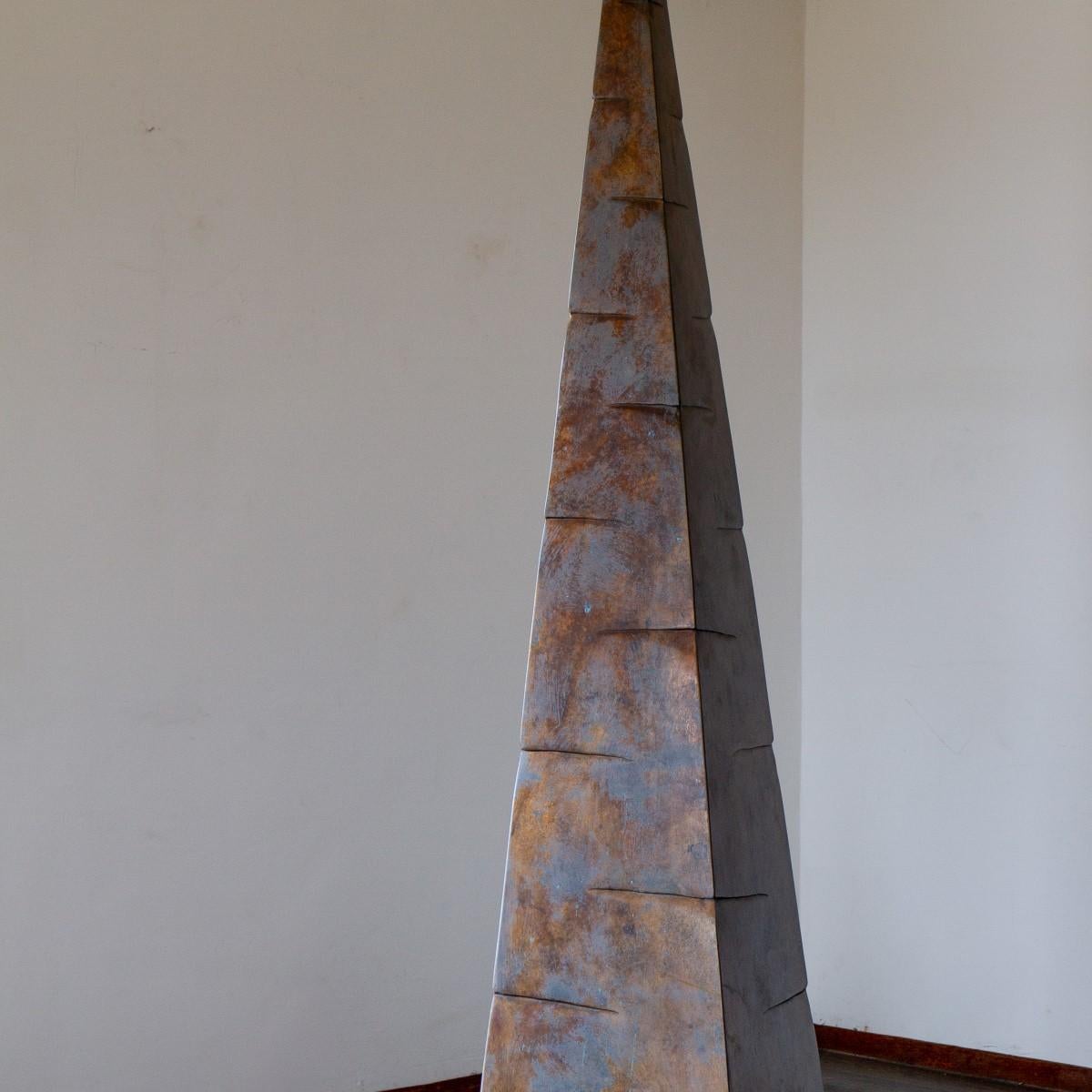 English One off Bronze Obelisk Cast by Ken Bolan