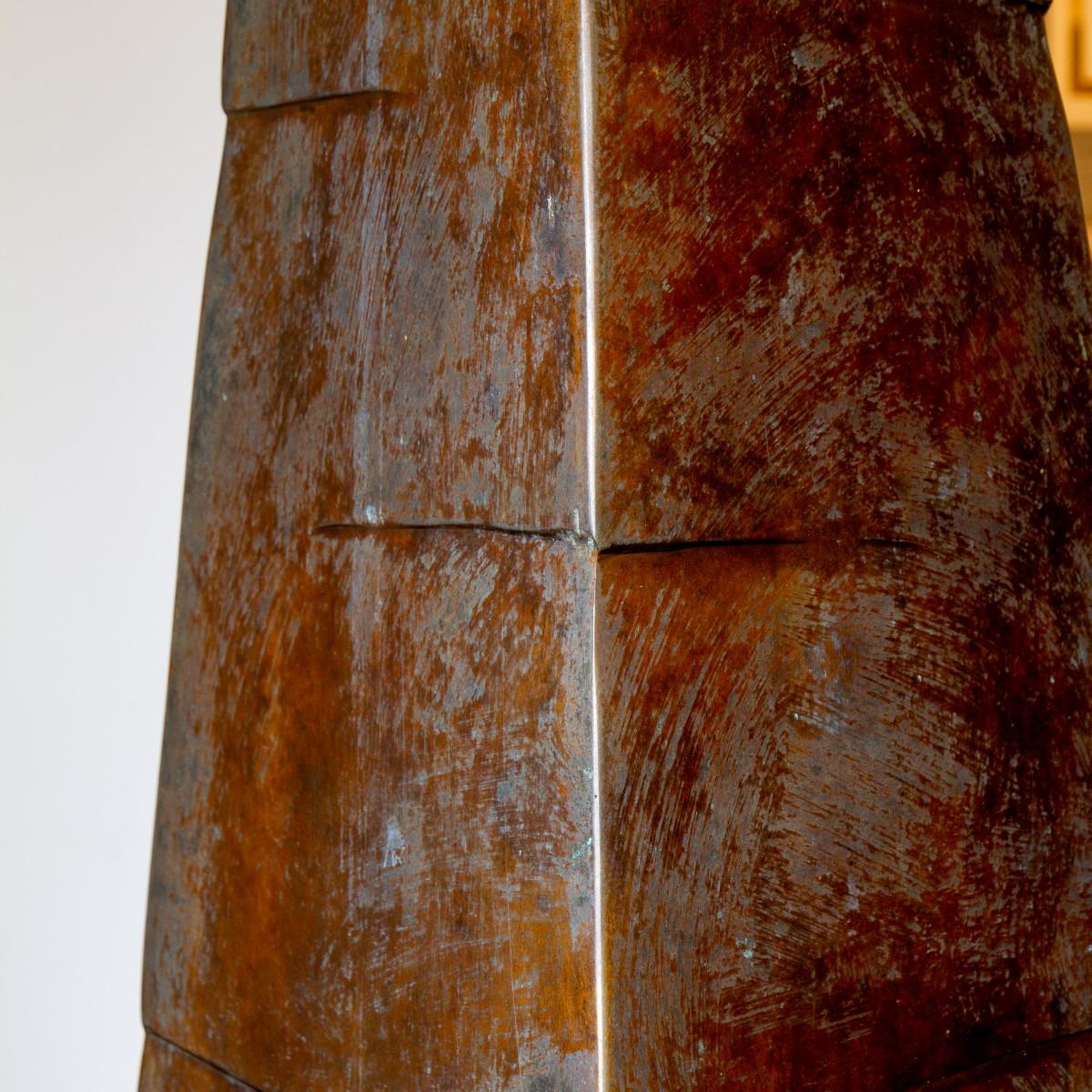 Contemporary One off Bronze Obelisk Cast by Ken Bolan