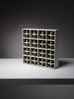 Alessio Tasca, Large Free Standing One Off Geometric Ceramic Sculpture, 1970s