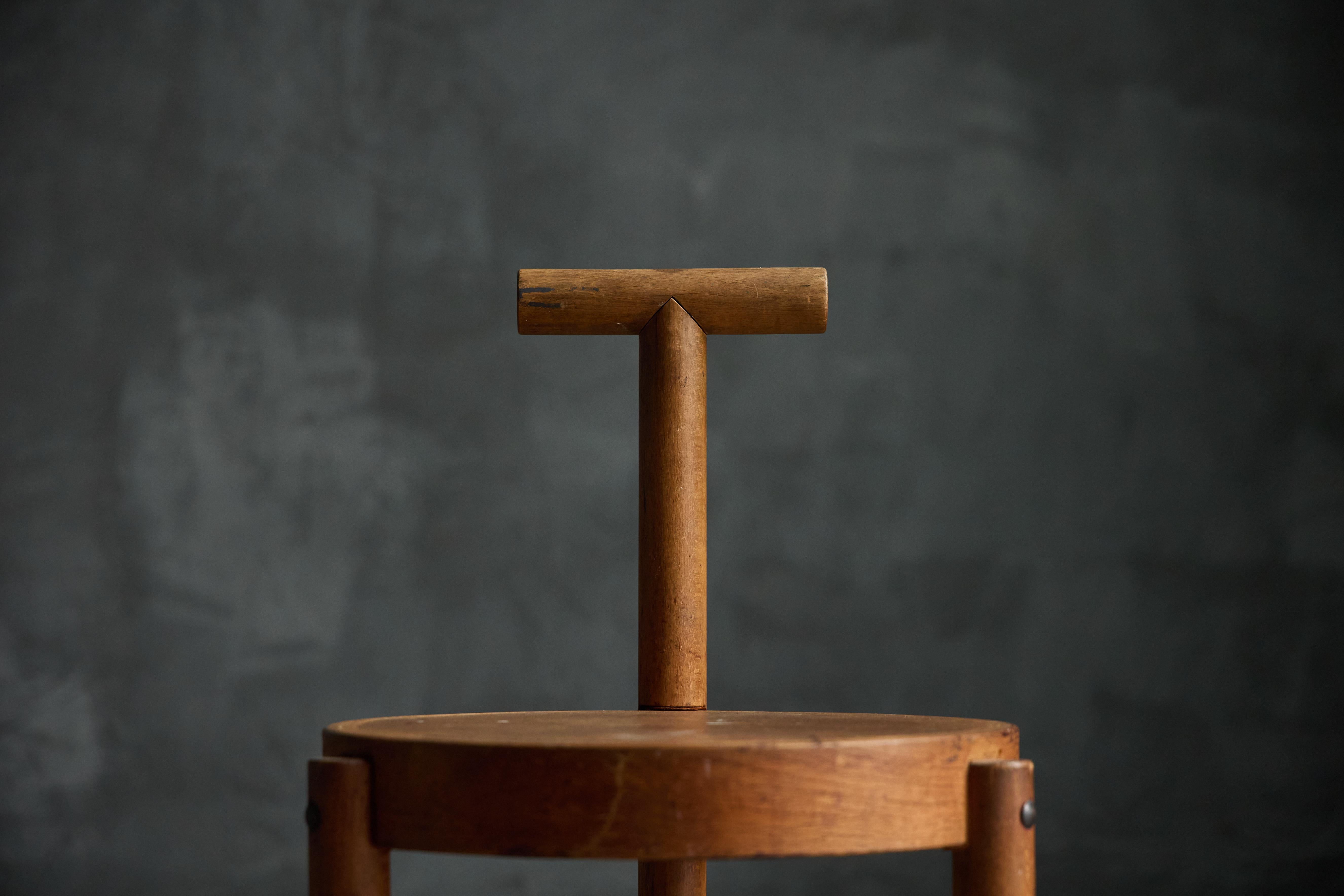 One-off Prototype Stool by Johan Rutjes & Wim den Boon, Netherlands, 1958 (Mitte des 20. Jahrhunderts) im Angebot