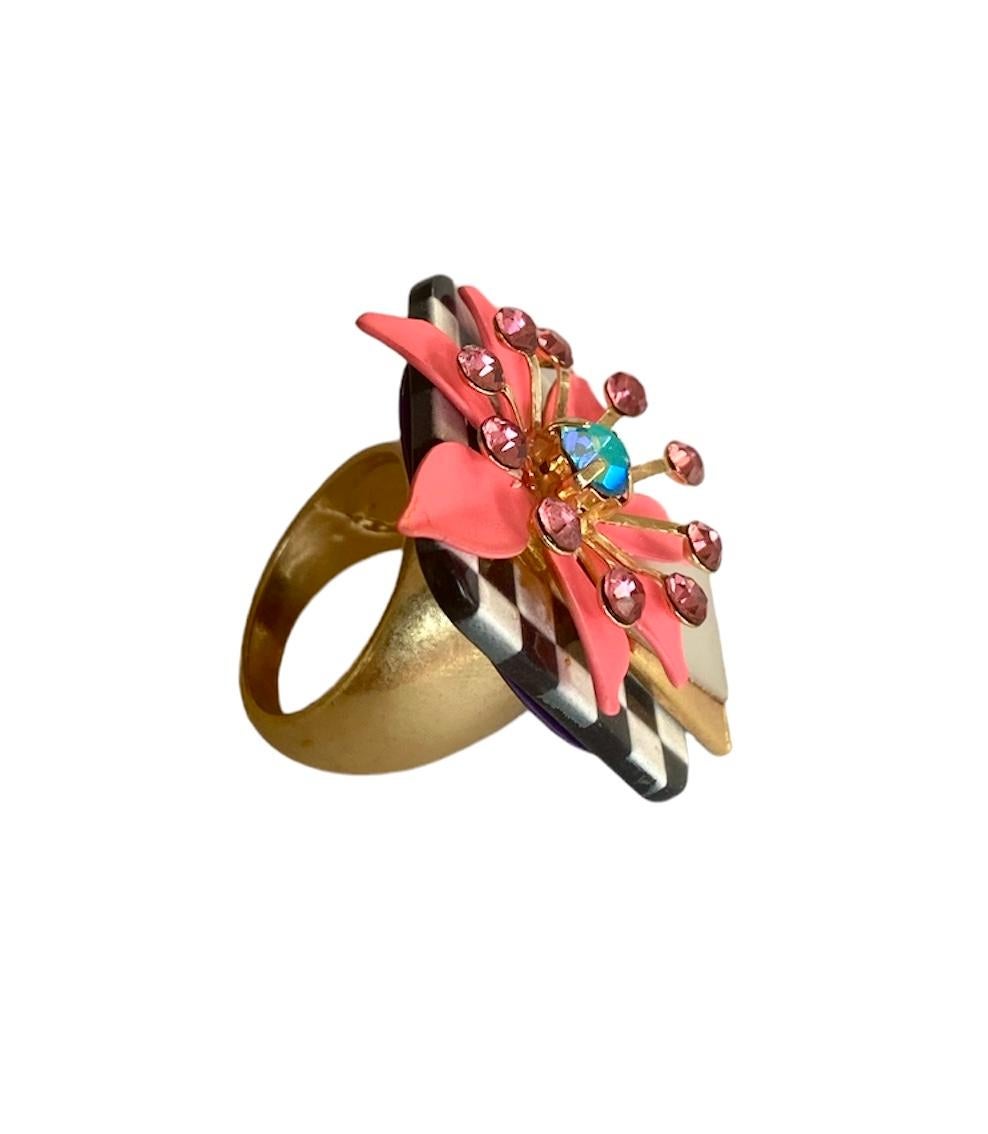 Anello unico. Handmade & High Upcycling. Bronzo, resina ed elementi vintage. 18 mm. In condizioni Nuovo in vendita a ZARAGOZA, ES