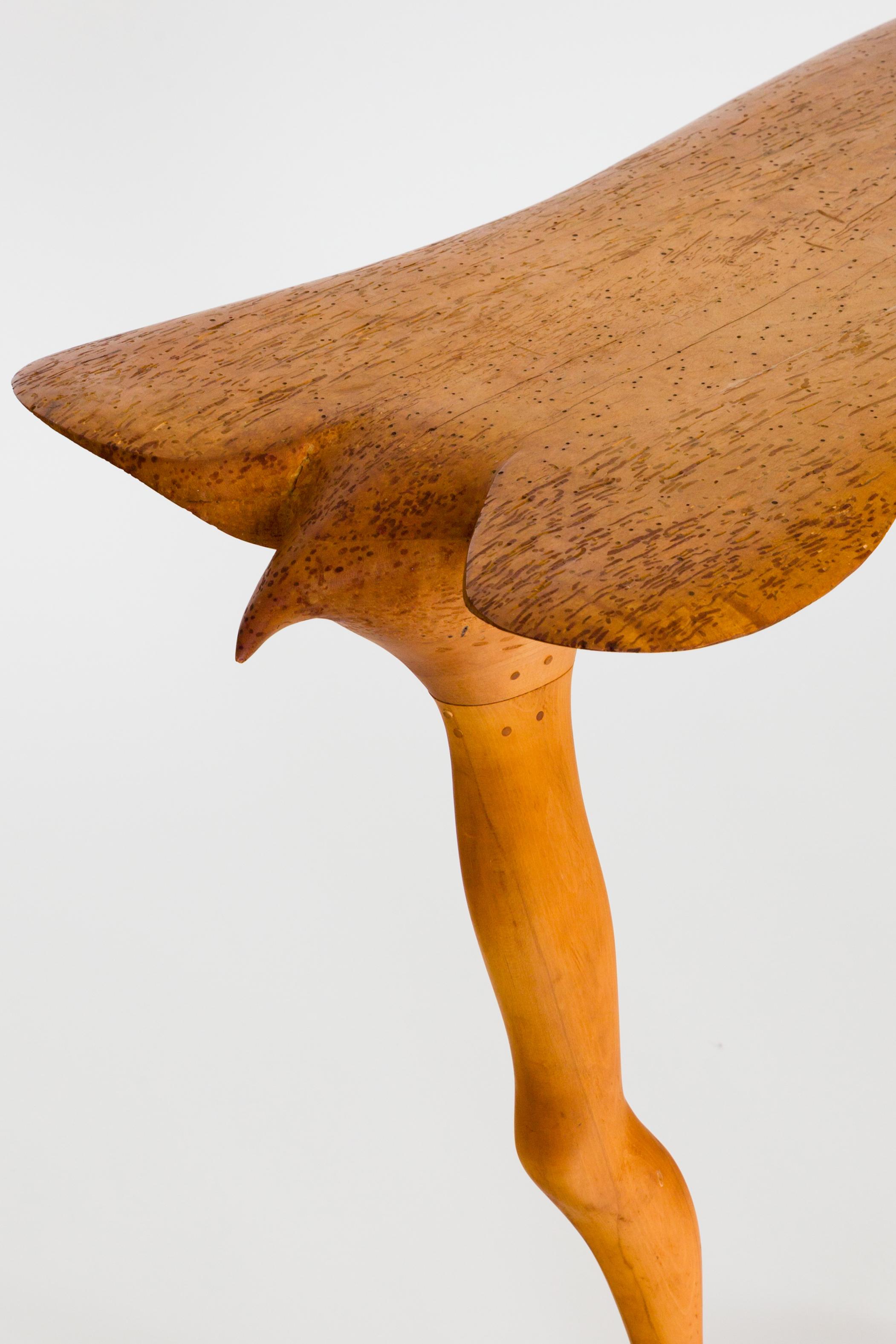 Fin du 20e siècle Table console unique en érable de Studio A Surreal par Andrews J Willner, 1976 en vente