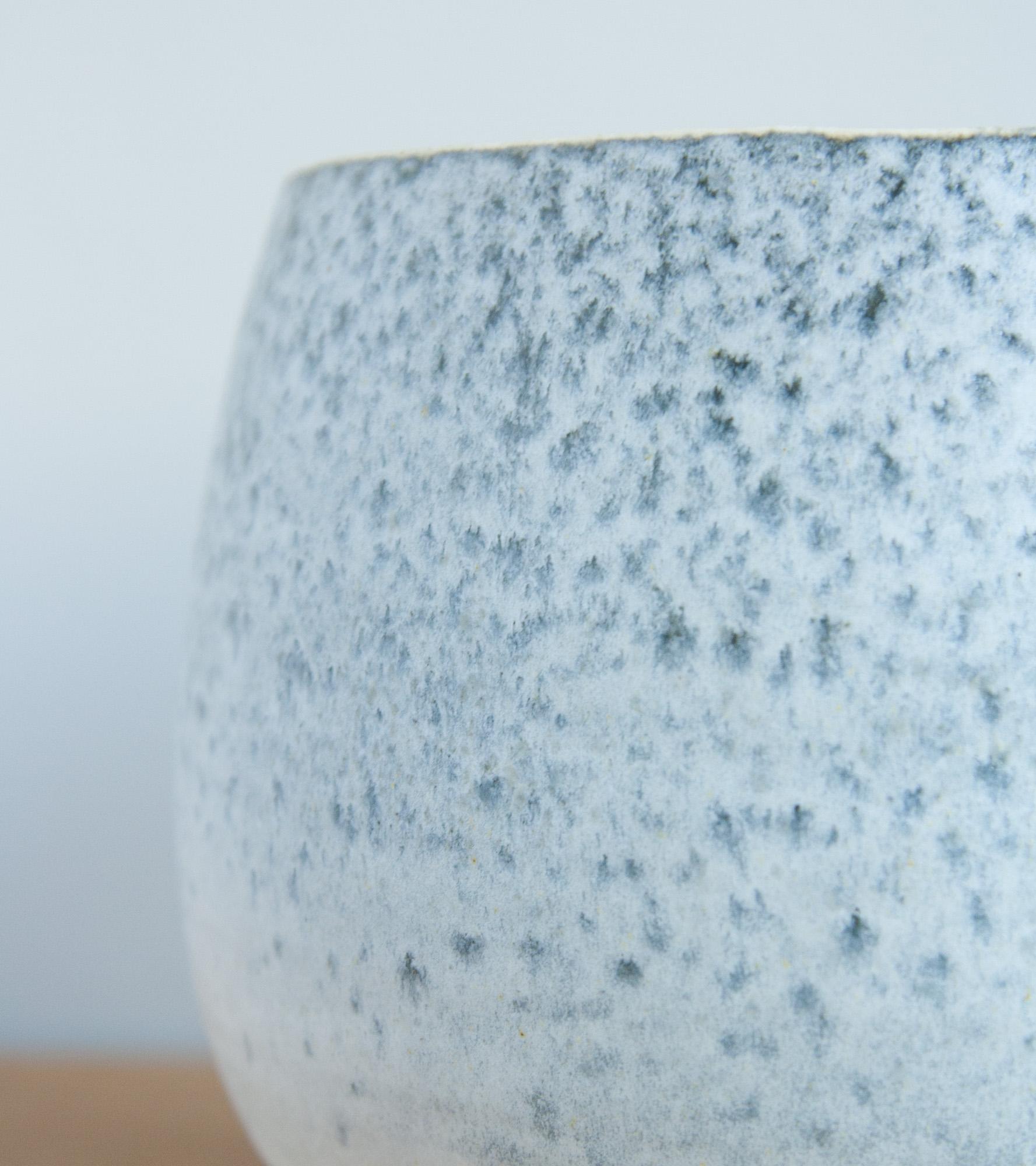 One Off Small Vase Stone Blue Glaze #1 In Excellent Condition In London, GB