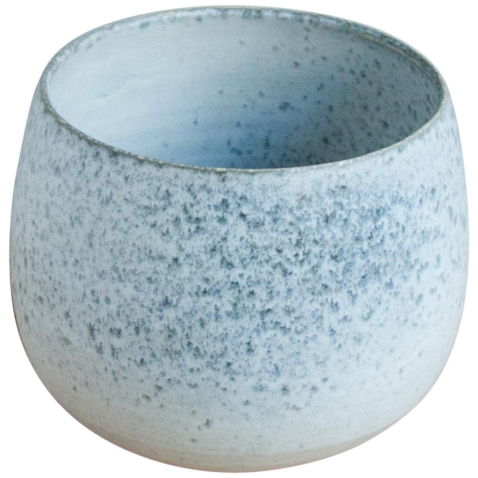 One Off Small Vase Stone Blue Glaze #1