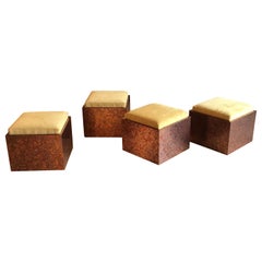 Modern Low Cube Stools by Di Vincente, 2019