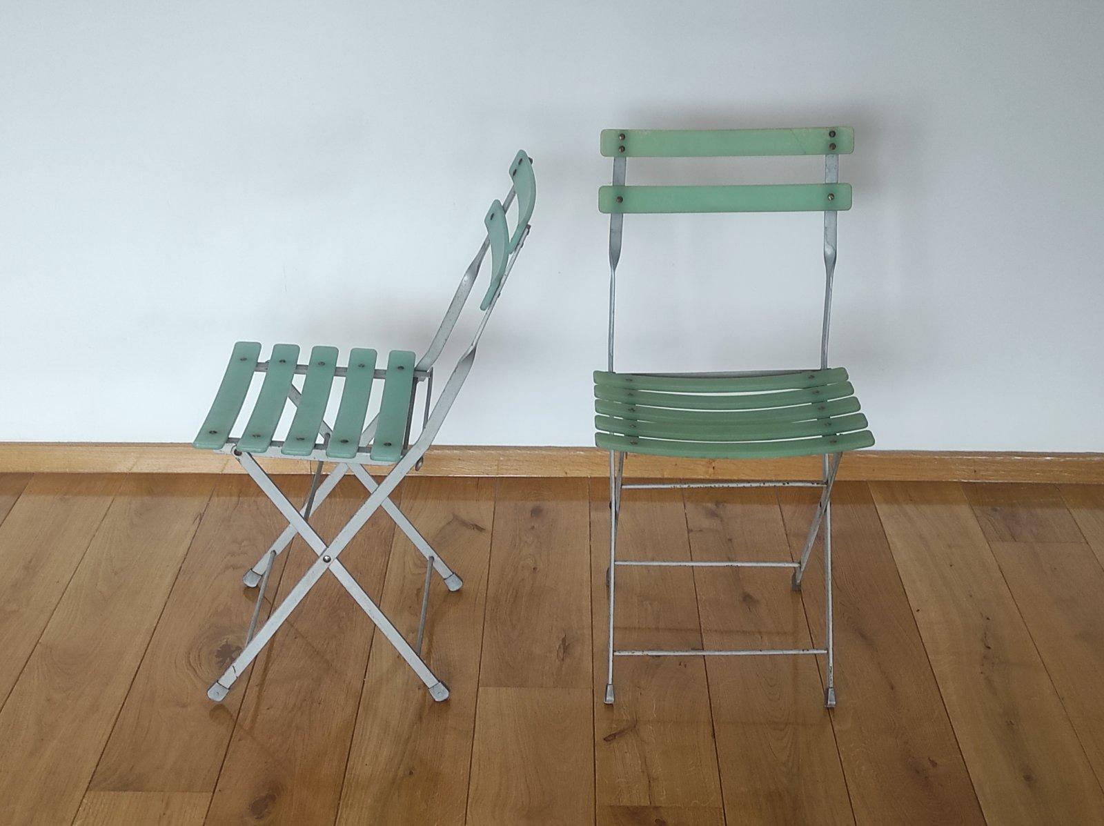 Sedia da bistrot Foldes francese anni '60