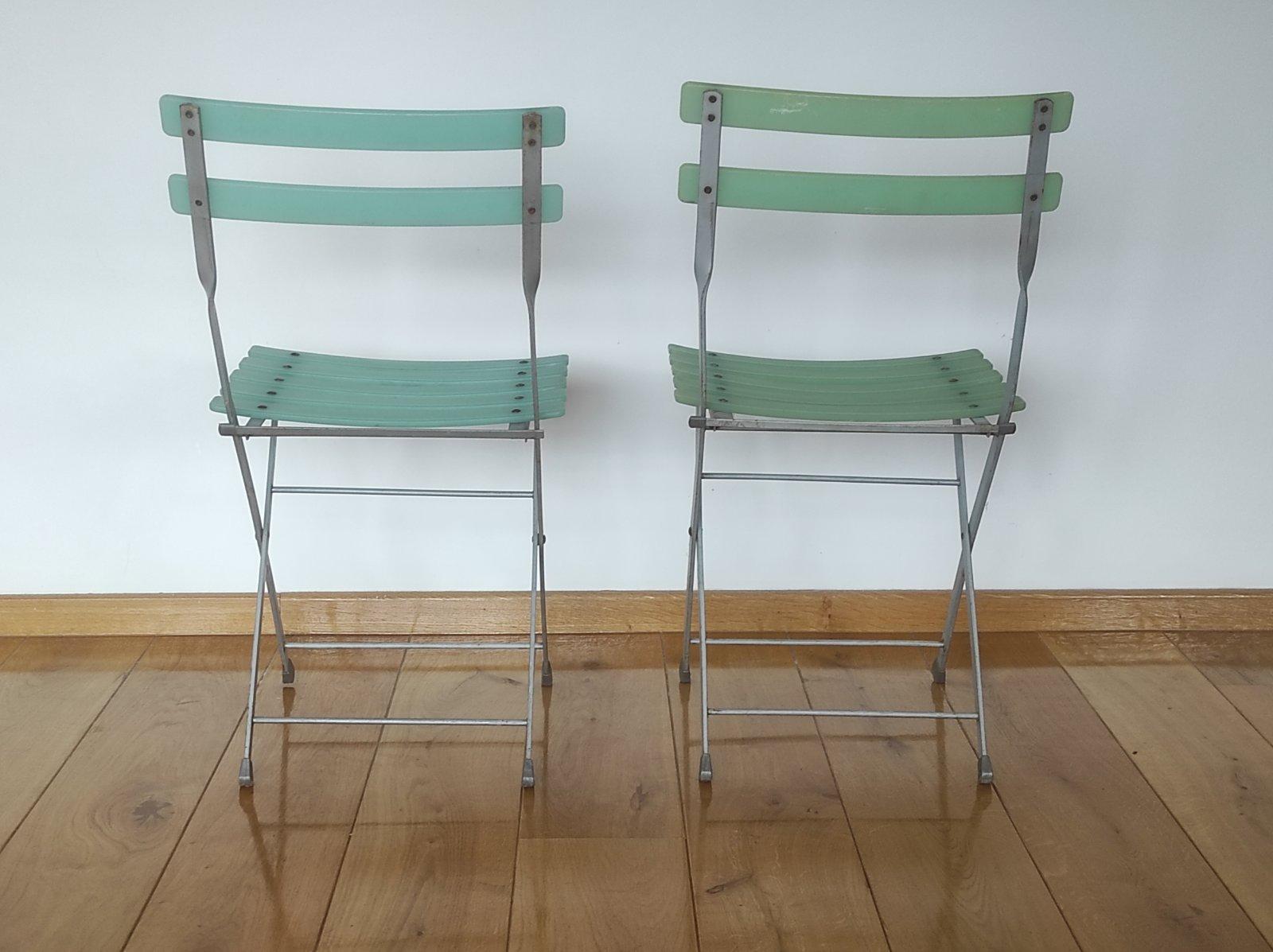 Mid-Century moderno Sedia da bistrot pieghevole One Off Two 1960s in vendita