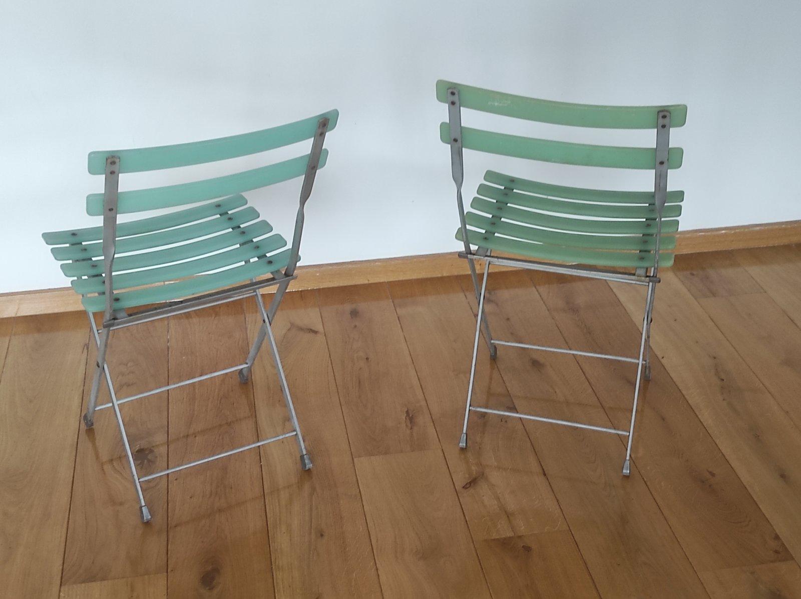 Sedia da bistrot pieghevole One Off Two 1960s in vendita 1
