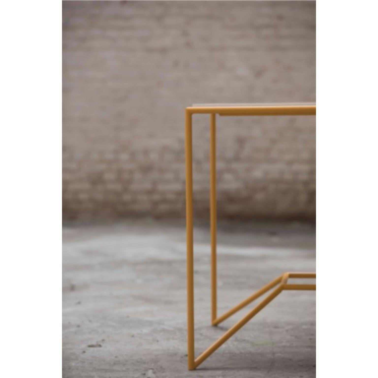 Post-Modern One on One Yellow Coffee Table by Maria Scarpulla
