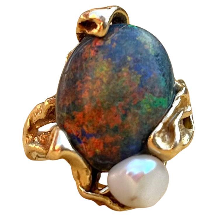 One Opal Ring by Gilbert Albert