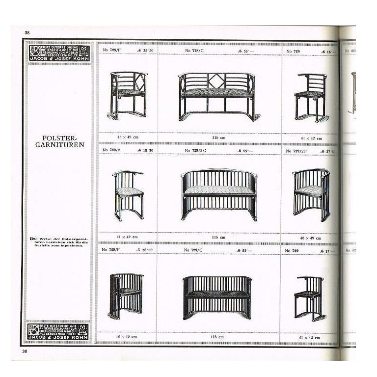 Ein oder sechs Sessel Entworfen von Josef Hoffmann im Angebot 6