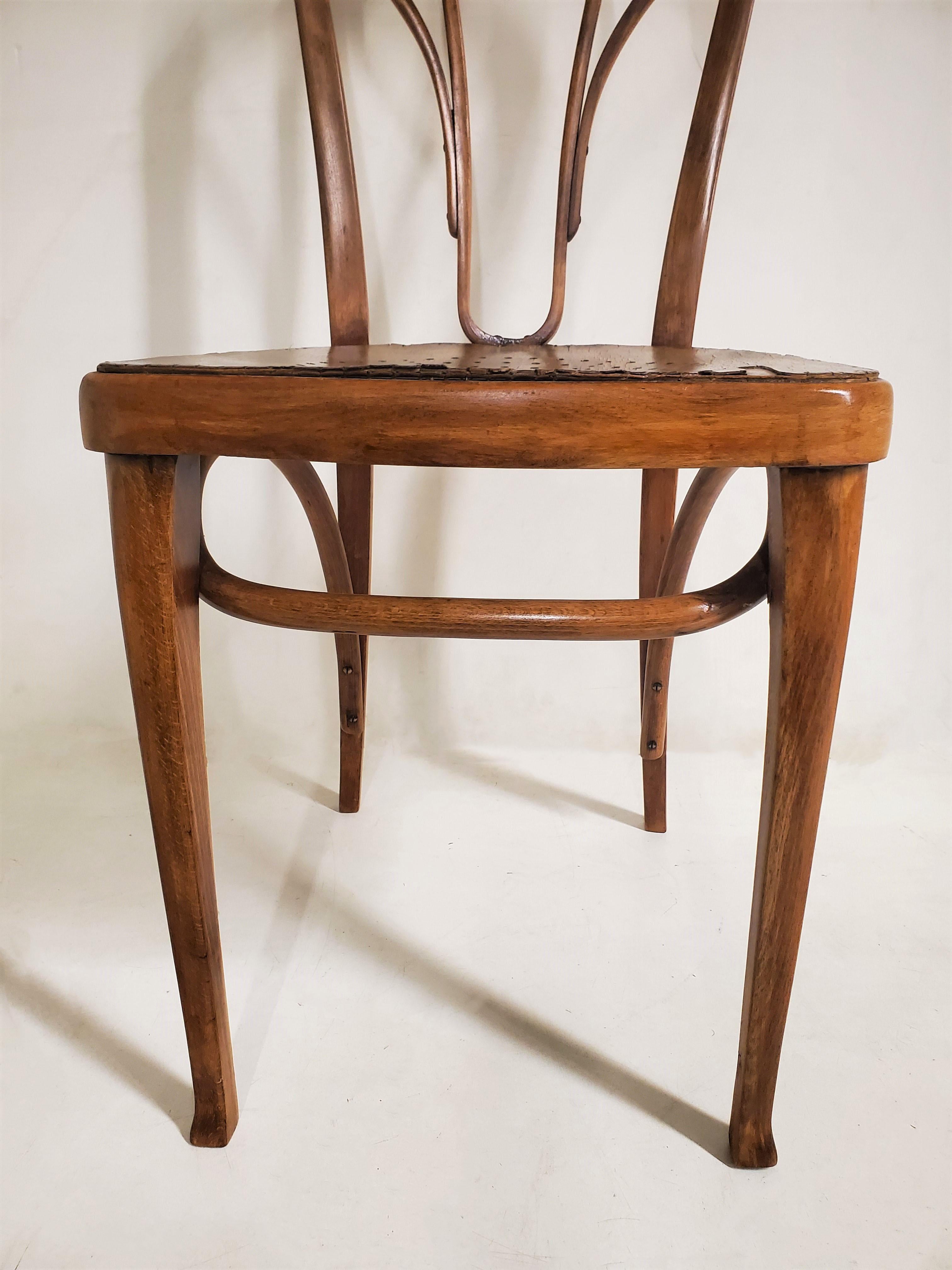 One Original Wiener Werkstätte Thonet Side /Slipper/ Accent Chair 5