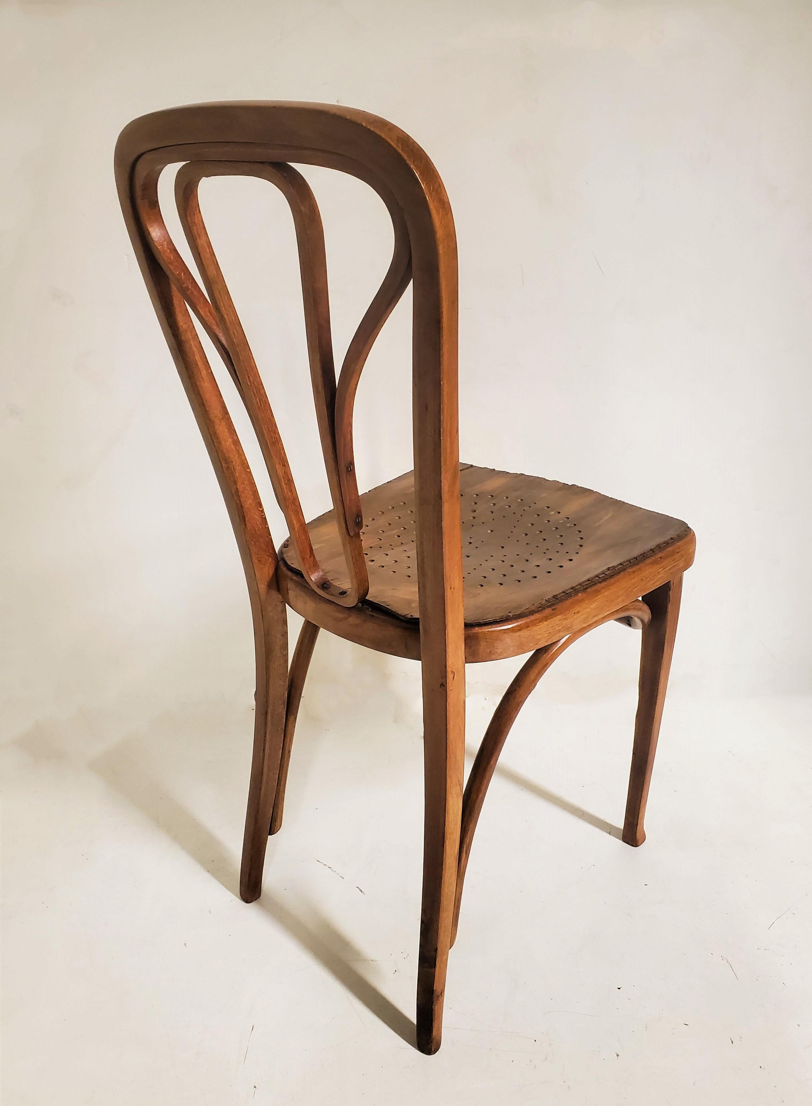 Jugendstil One Original Wiener Werkstätte Thonet Side /Slipper/ Accent Chair